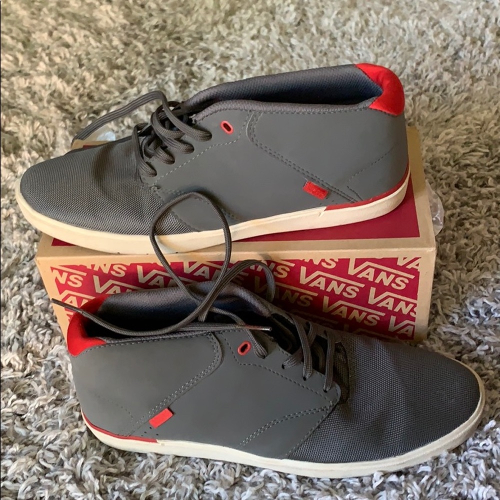 Vans Grey and Red size 8